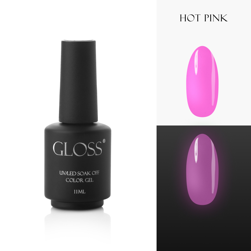 Luminescent gel polish Hot Pink Elf, 11 ml